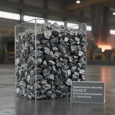 工業級フェロシリコン合金FeSi 65/75 鉄鋼製造用 10 〜 220mmの粒で脱酸化する